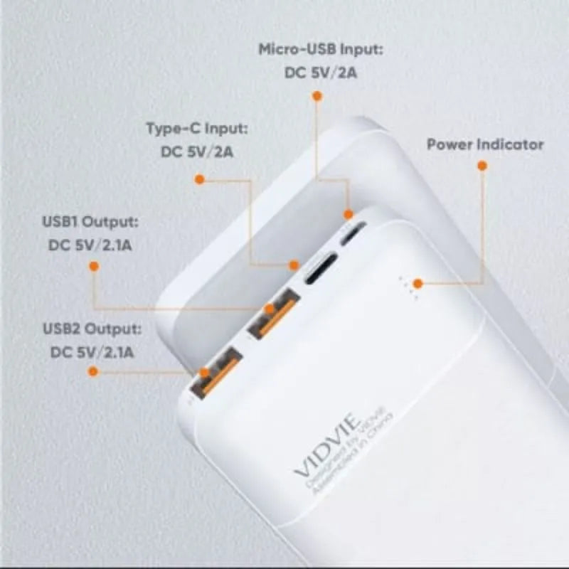 BATERIA PORTATIL POWERBANK 20000mAh""